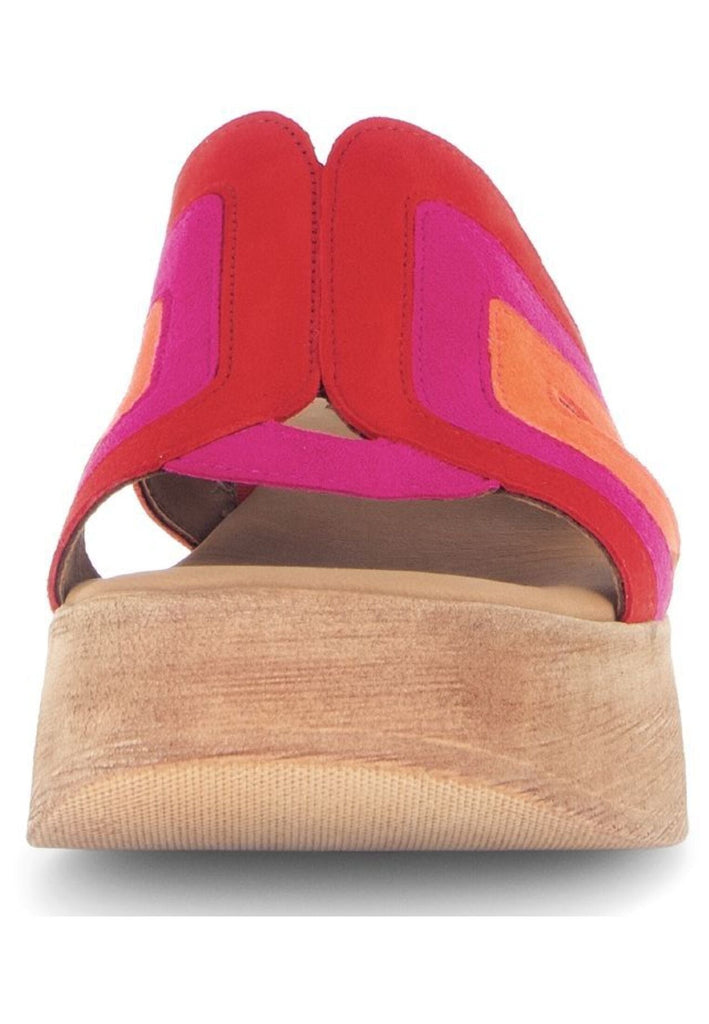 Gabor Pantoletten Leder Rot