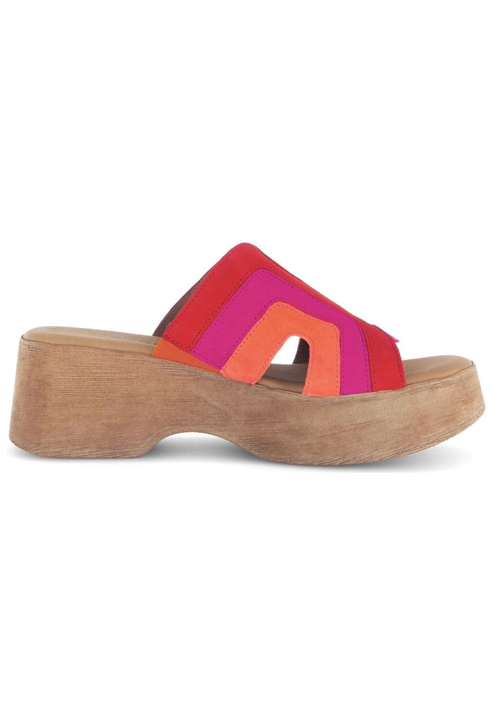 Gabor Pantoletten Leder Rot