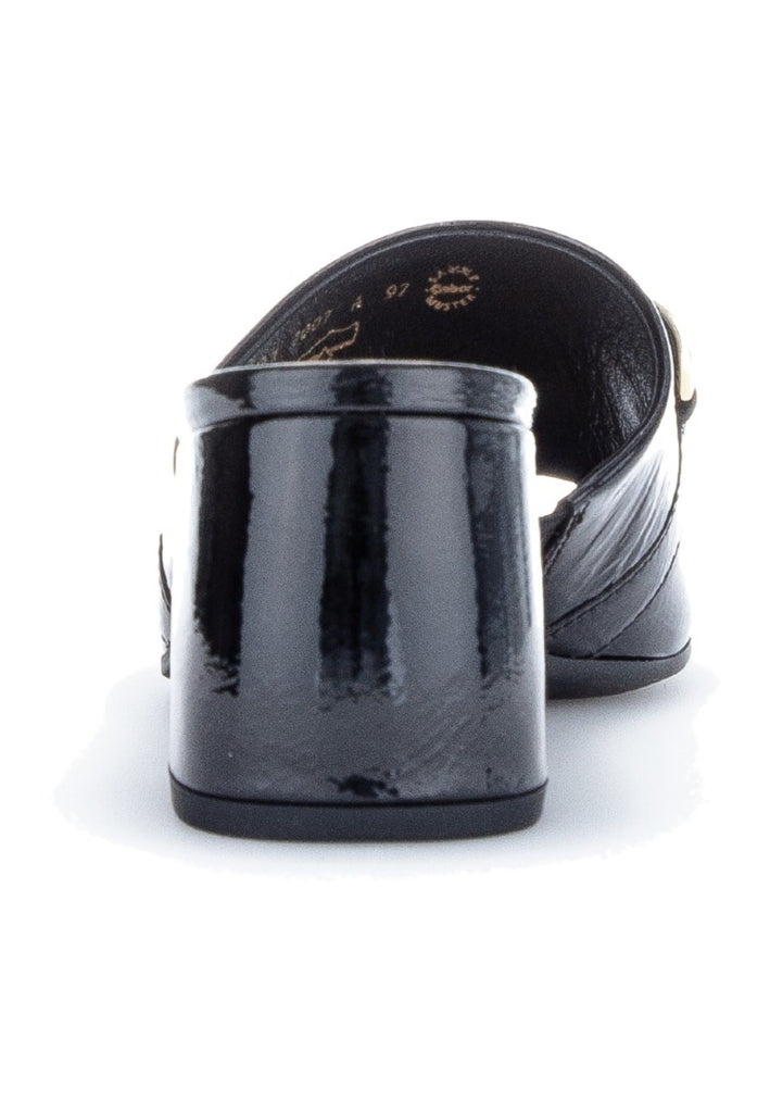 Gabor Pantoletten Leder Schwarz