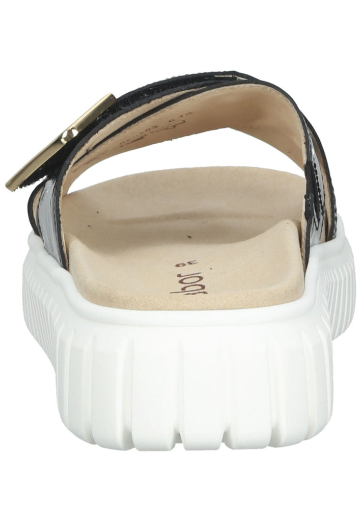 Gabor Pantoletten Leder Schwarz