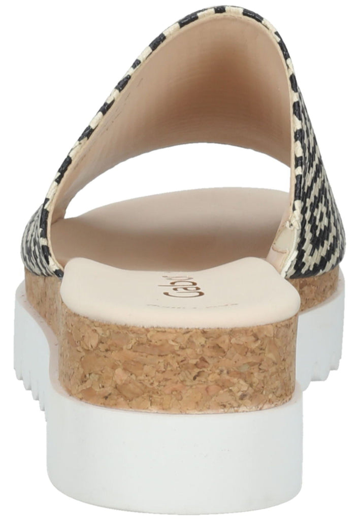 Gabor Pantoletten Leder Schwarz