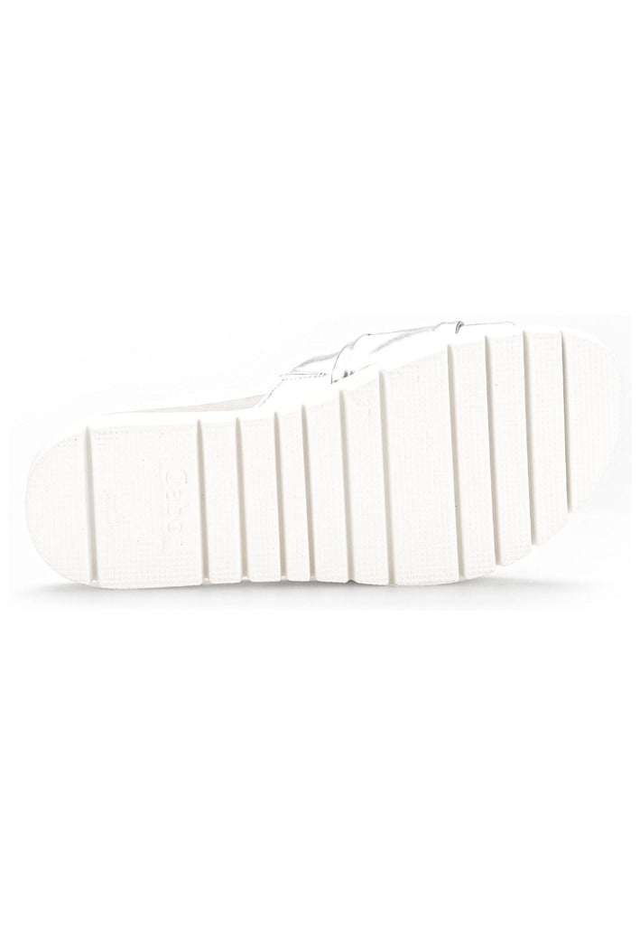 Gabor Pantoletten Leder Silber