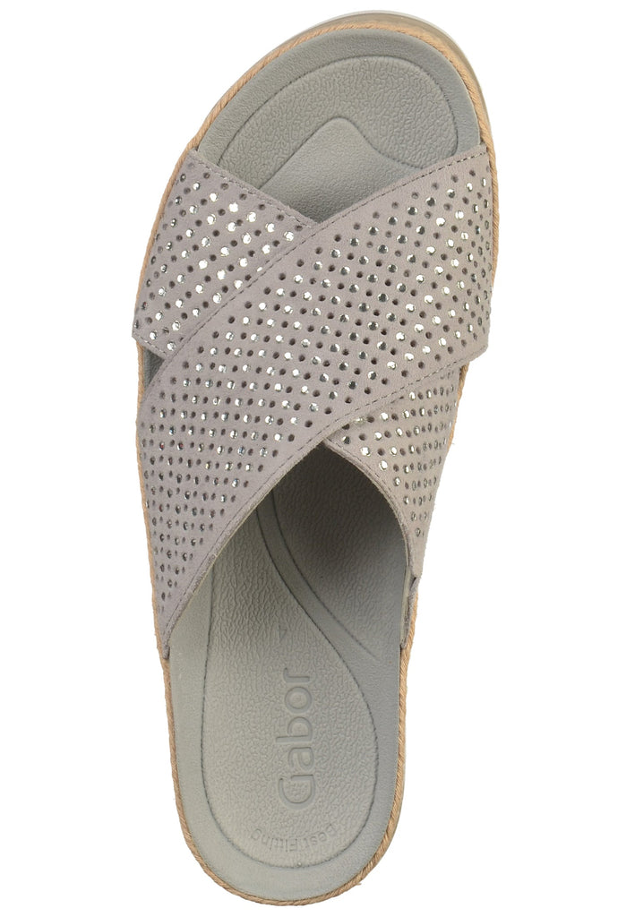 Gabor Pantoletten Leder Stone