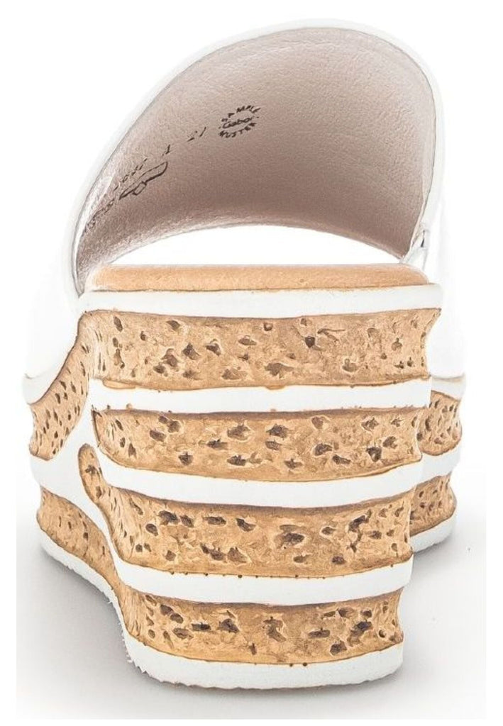 Gabor Pantoletten Leder Weiß