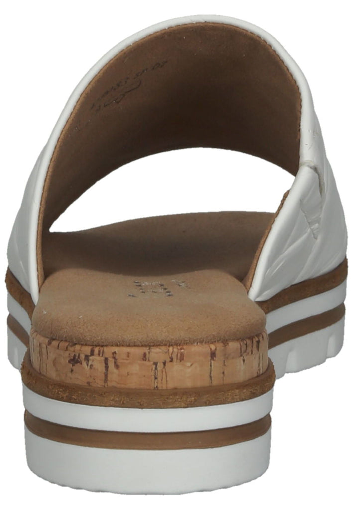 Gabor Pantoletten Leder Weiß