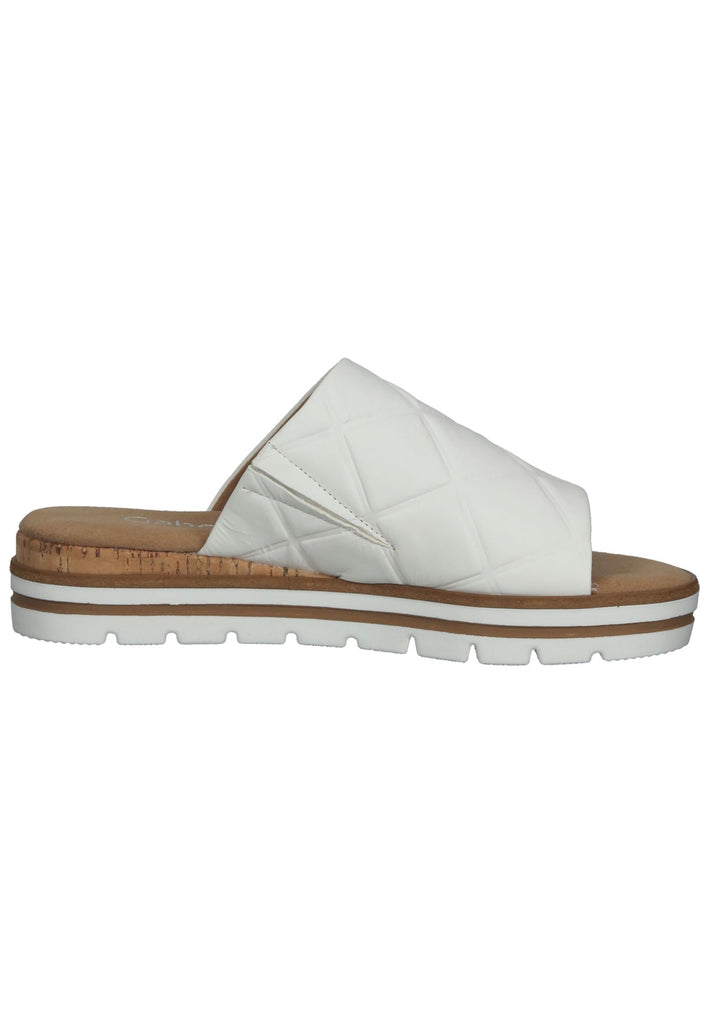 Gabor Pantoletten Leder Weiß