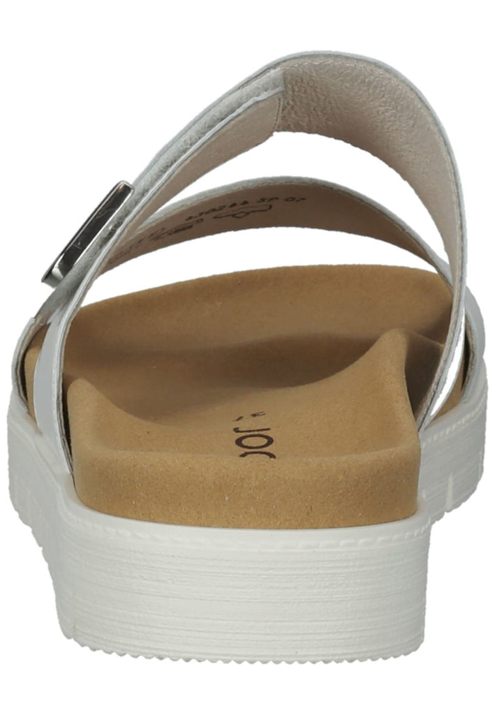 Gabor Pantoletten Leder Weiß