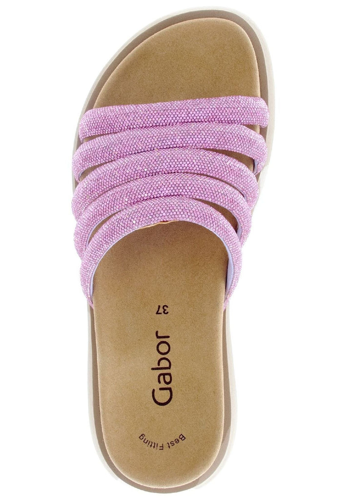Gabor Pantoletten Lederimitat Pink
