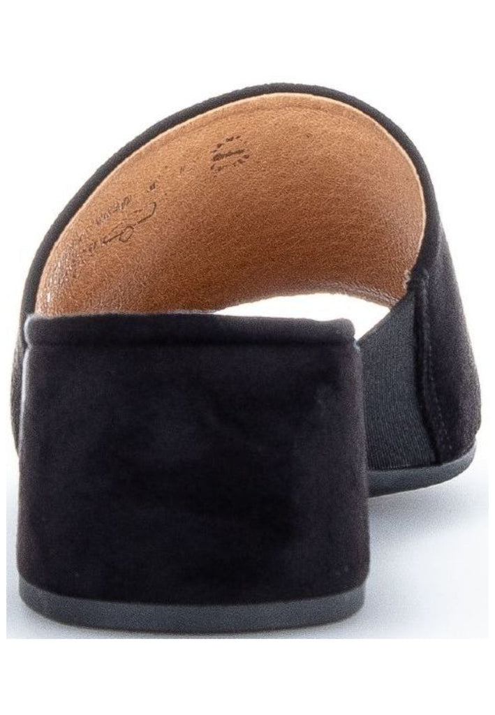 Gabor Pantoletten Lederimitat Schwarz