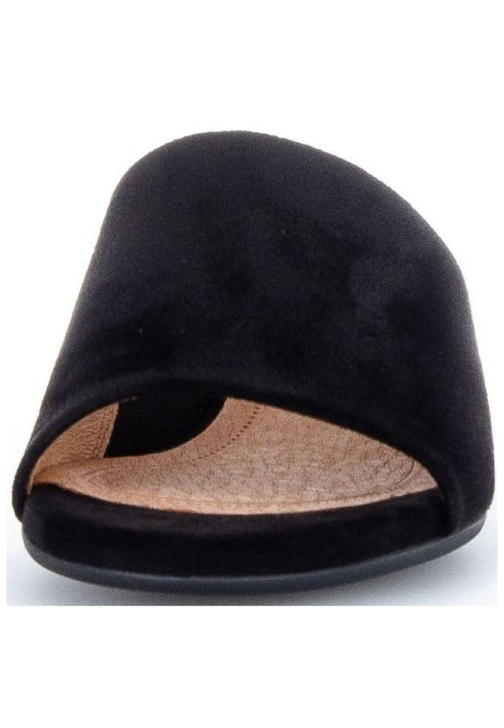 Gabor Pantoletten Lederimitat Schwarz