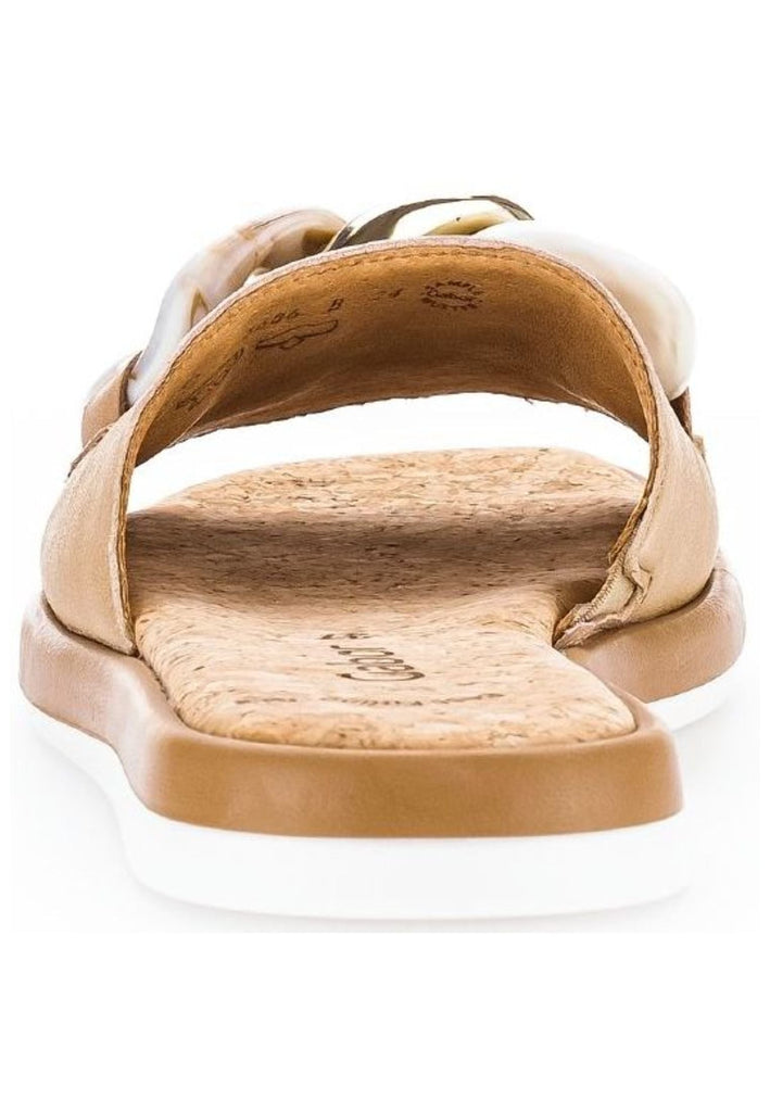 Gabor Pantoletten Nappaleder Hellbraun