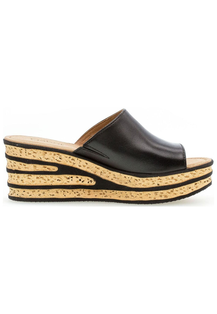 Gabor Pantoletten Nappaleder Schwarz