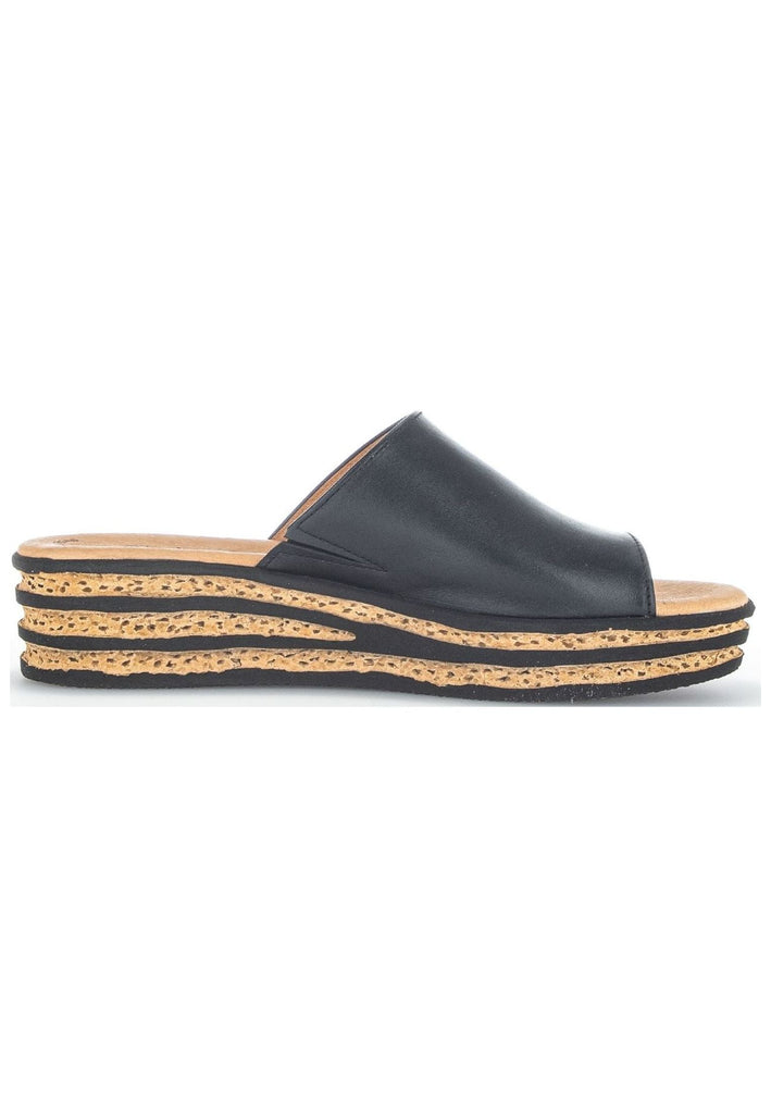 Gabor Pantoletten Nappaleder Schwarz