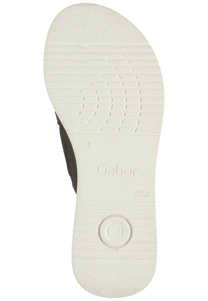 Gabor Pantoletten Nappaleder Schwarz