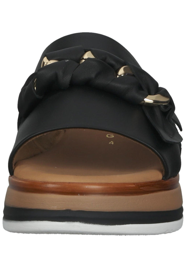 Gabor Pantoletten Nappaleder Schwarz