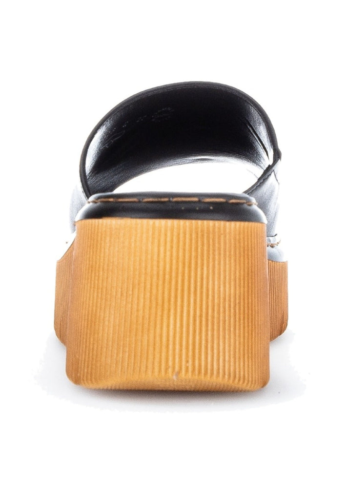 Gabor Pantoletten Nappaleder Schwarz/Braun