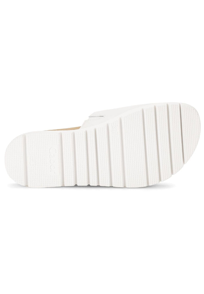 Gabor Pantoletten Nappaleder Weiß