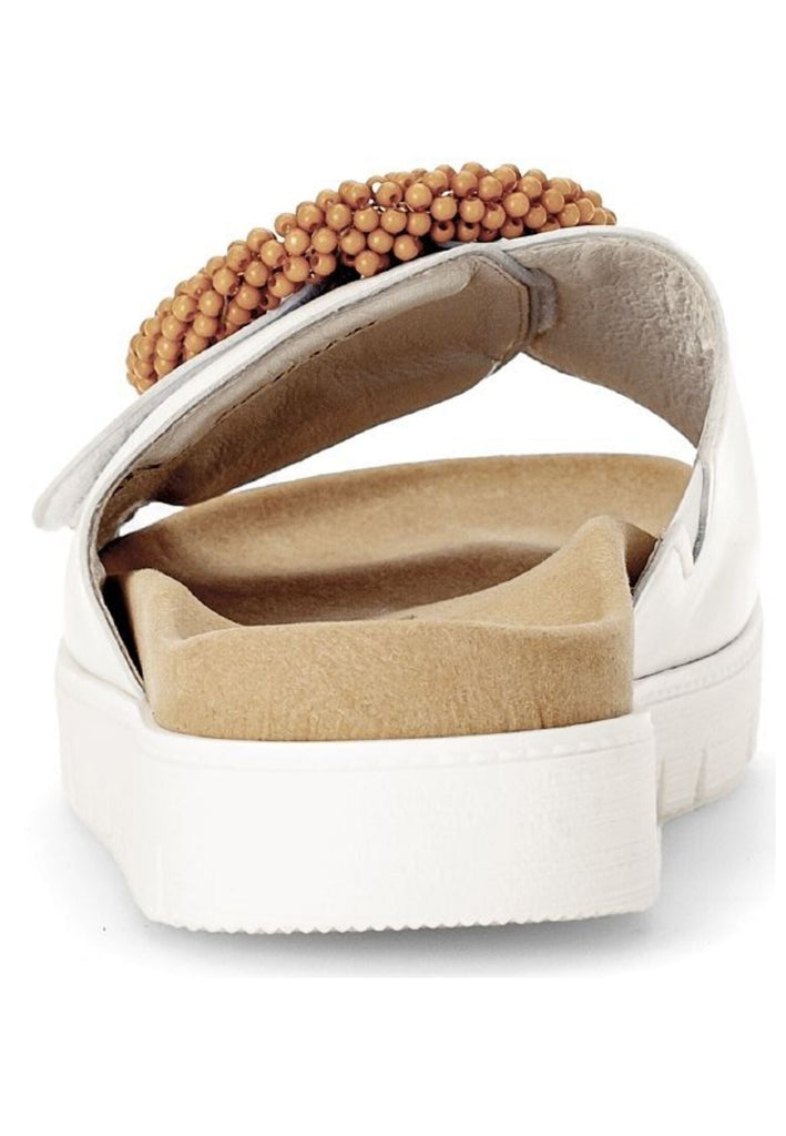 Gabor Pantoletten Nappaleder Weiß