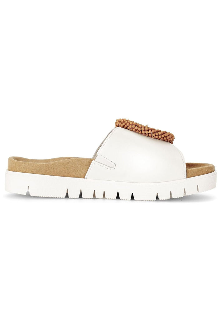 Gabor Pantoletten Nappaleder Weiß