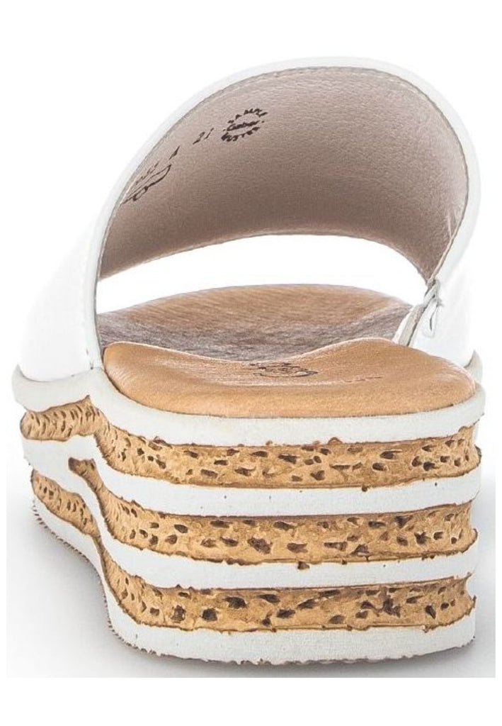 Gabor Pantoletten Nappaleder Weiß