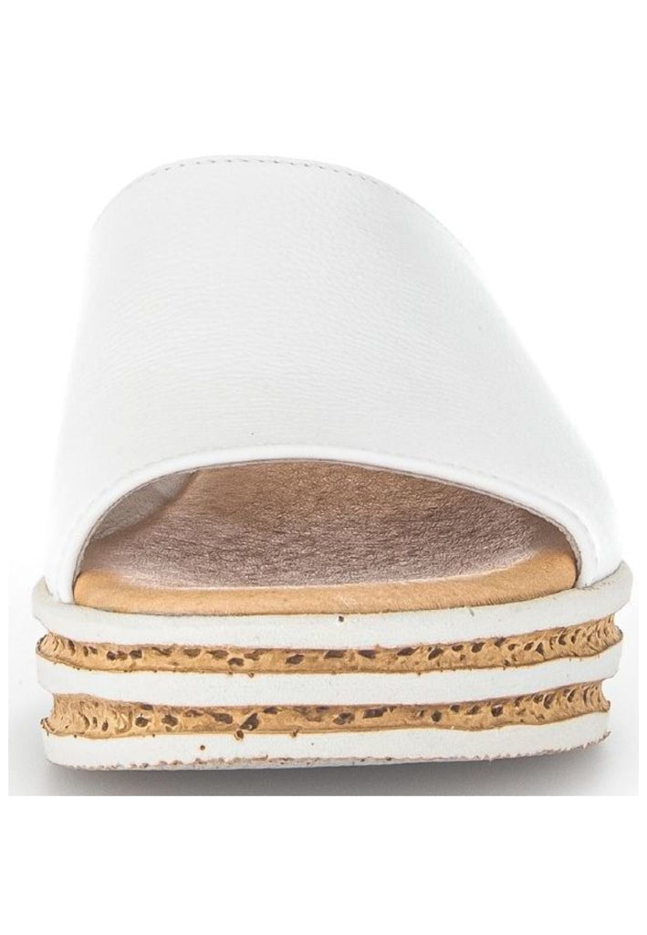 Gabor Pantoletten Nappaleder Weiß