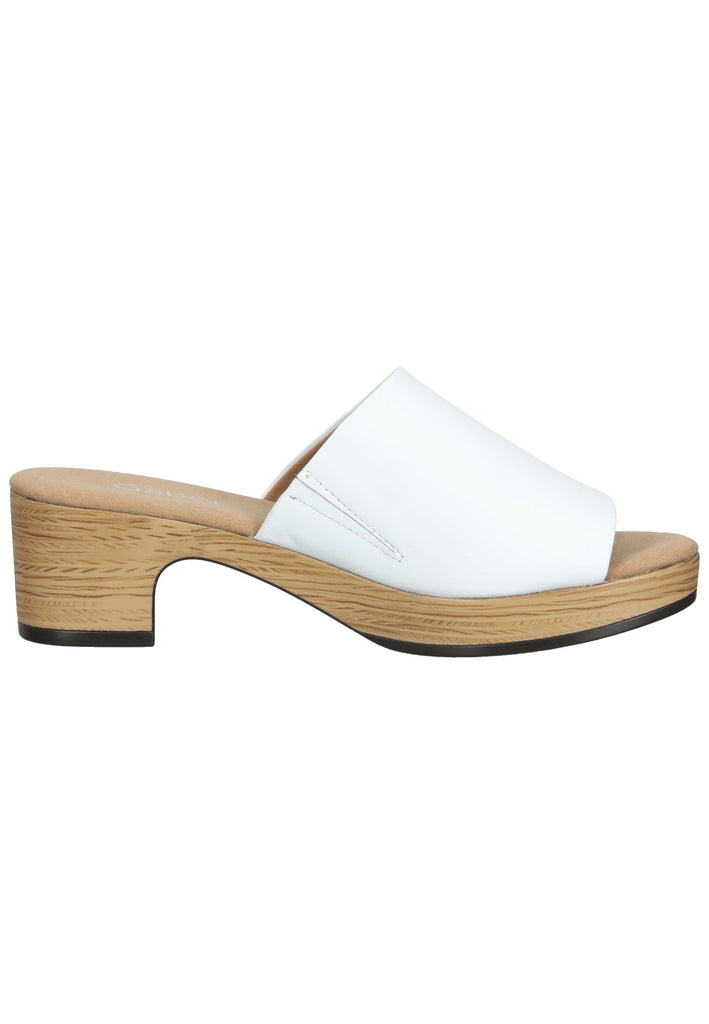 Gabor Pantoletten Nappaleder Weiß