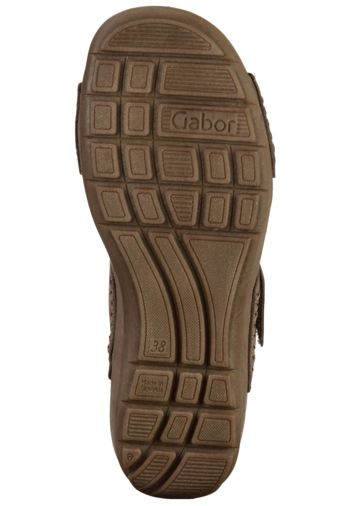 Gabor Pantoletten Nubukleder Braun
