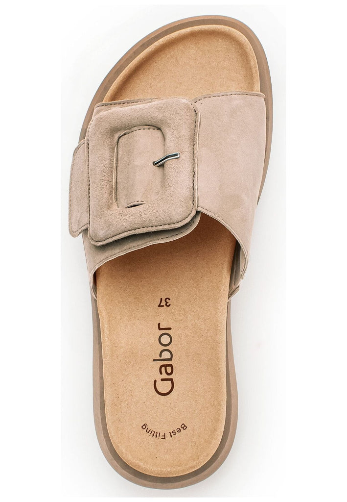 Gabor Pantoletten Veloursleder Desert