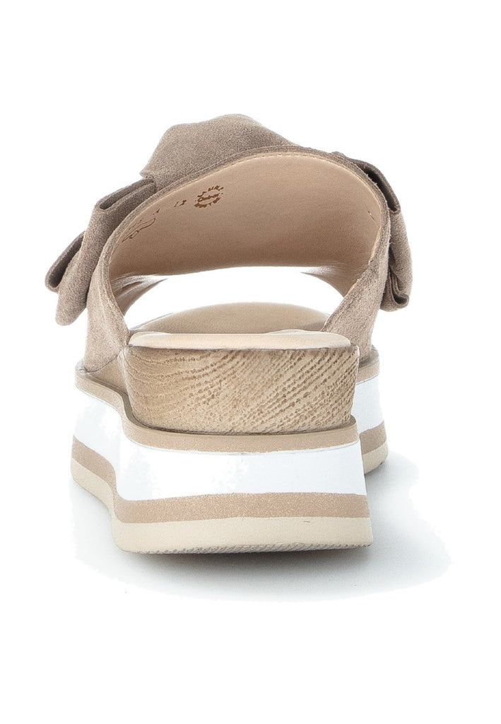 Gabor Pantoletten Veloursleder Dunkelbeige