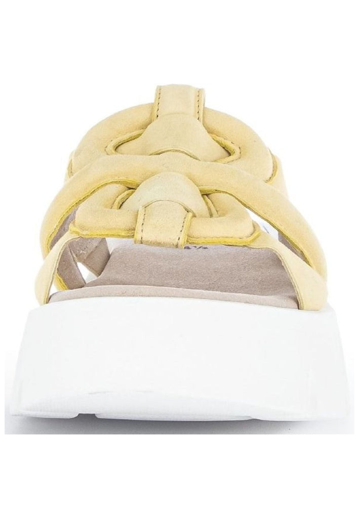 Gabor Pantoletten Veloursleder Gelb