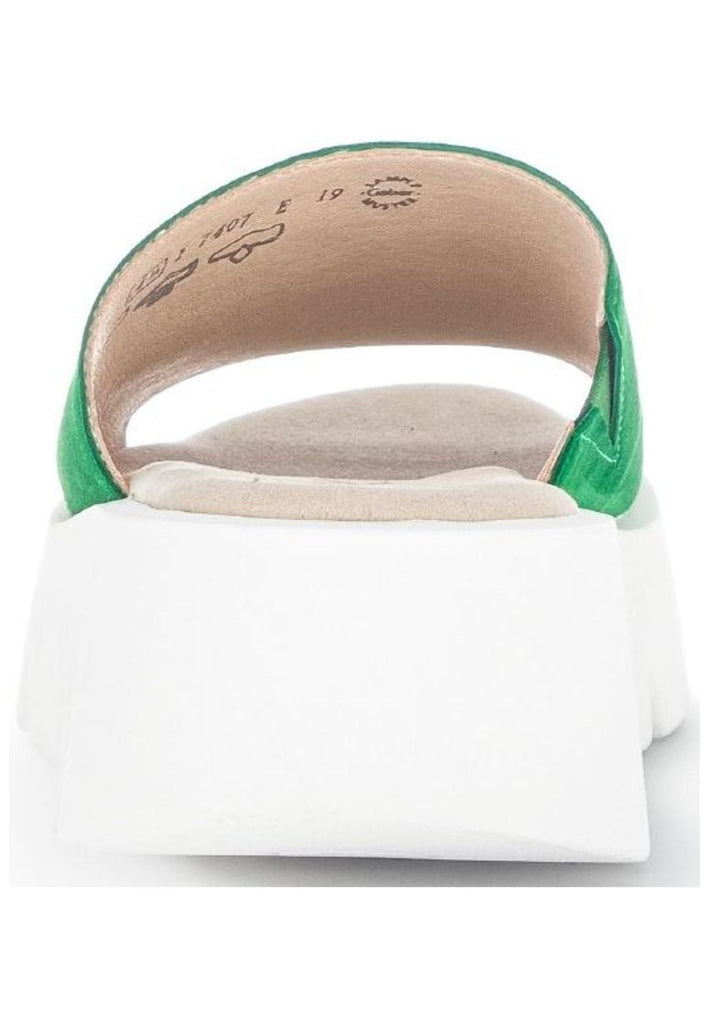 Gabor Pantoletten Veloursleder Grün