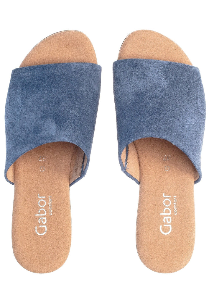 Gabor Pantoletten Veloursleder Jeans