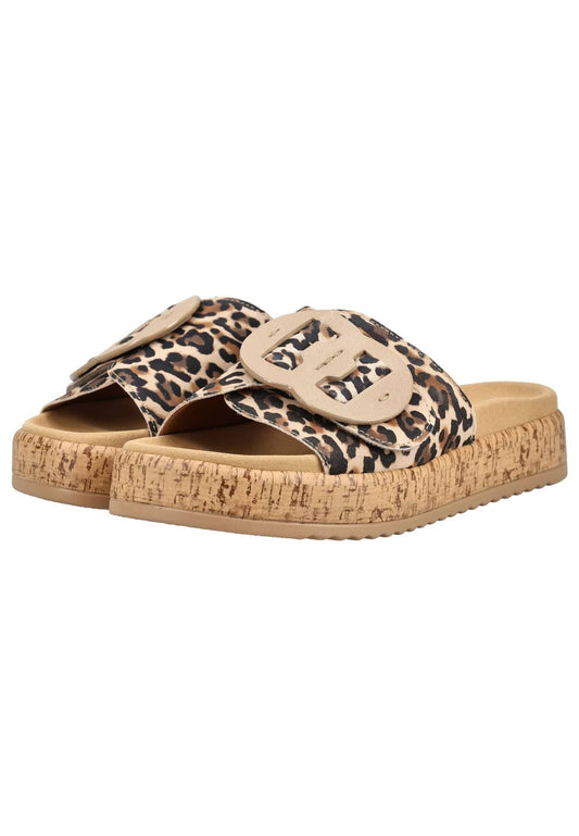Gabor Pantoletten Veloursleder Leopard
