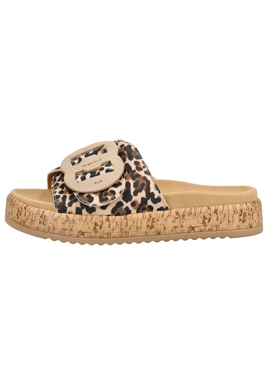 Gabor Pantoletten Veloursleder Leopard