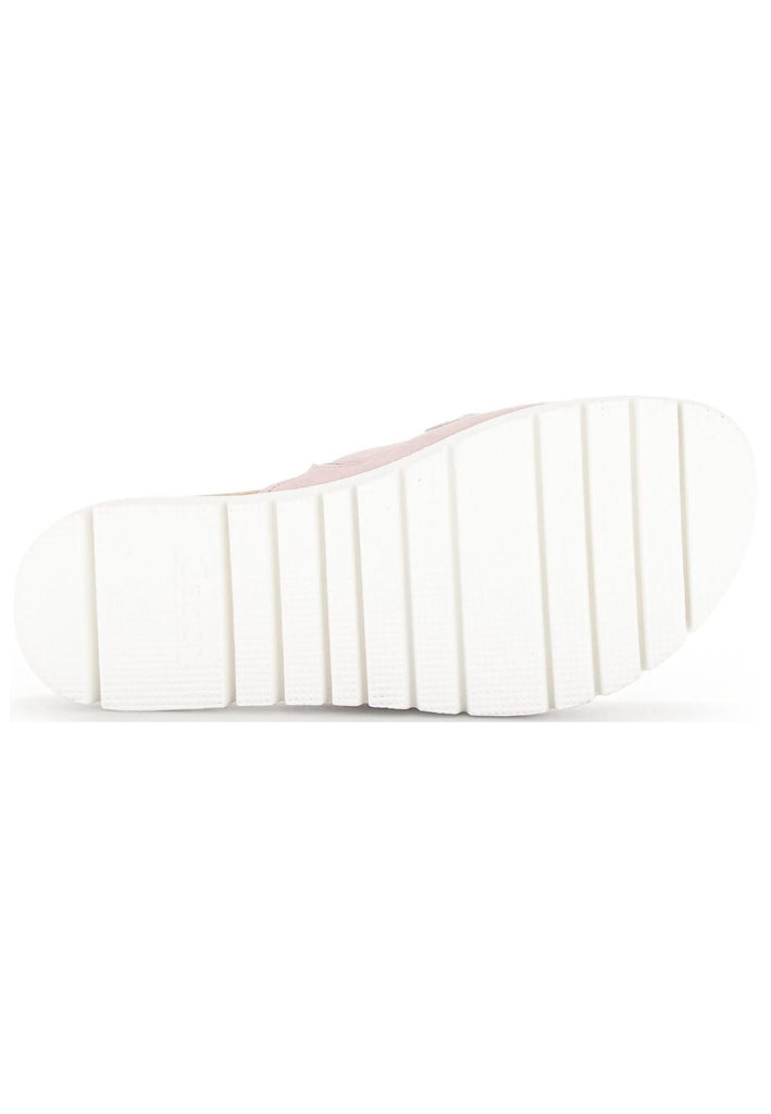 Gabor Pantoletten Veloursleder Nude