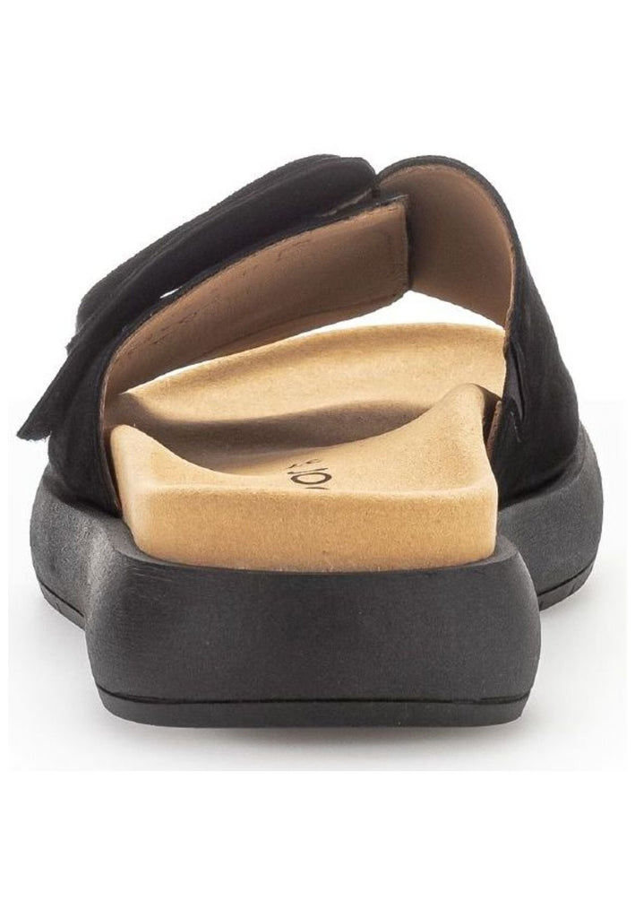 Gabor Pantoletten Veloursleder Schwarz