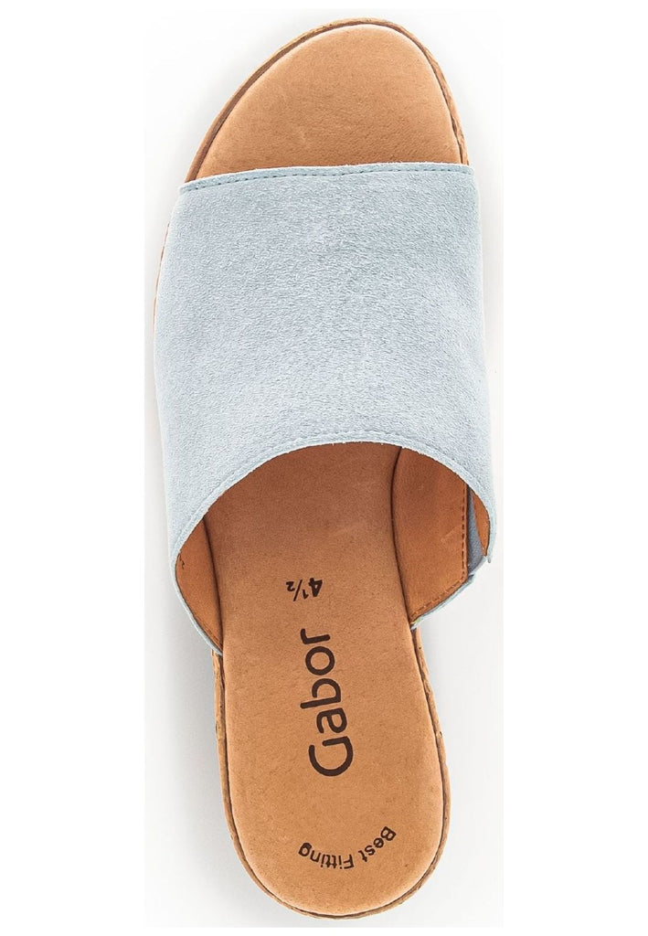 Gabor Pantoletten Veloursleder Sky