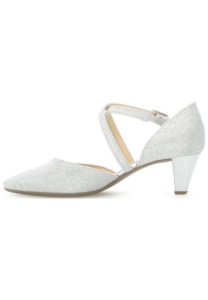 Pumps Gabor Pumps Leder Silber