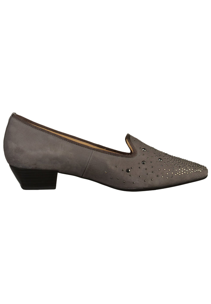 Gabor Pumps Leder Dunkelgrau