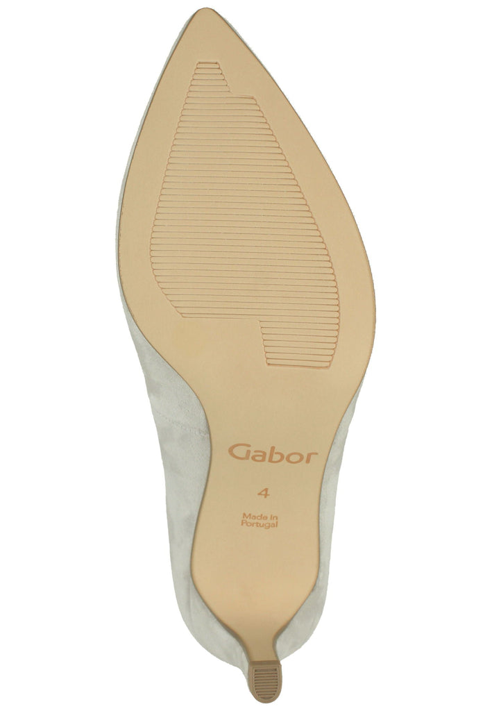 Gabor Pumps Leder Hellgrau