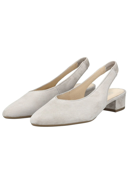 Gabor Pumps Leder Hellgrau