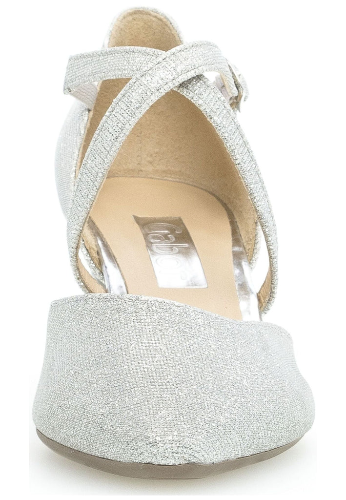 Gabor Pumps Leder Silber