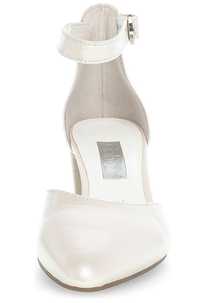 Gabor Pumps Leder Weiß