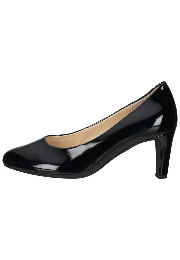 Gabor Pumps Lederimitat Schwarz Lack