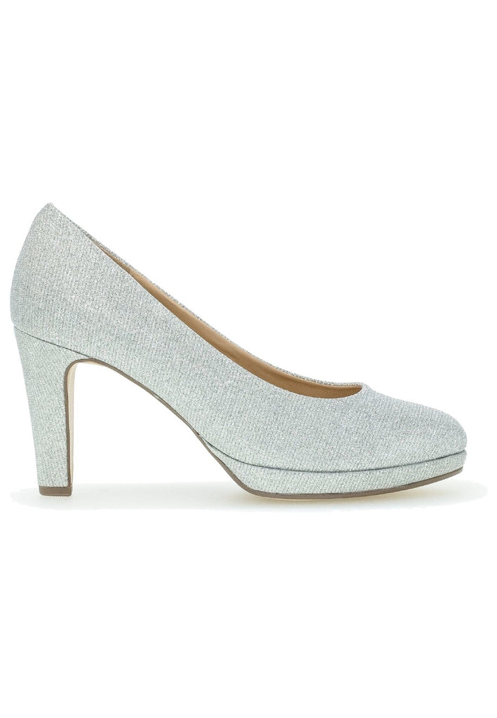 Gabor Pumps Lederimitat/Textil Silber