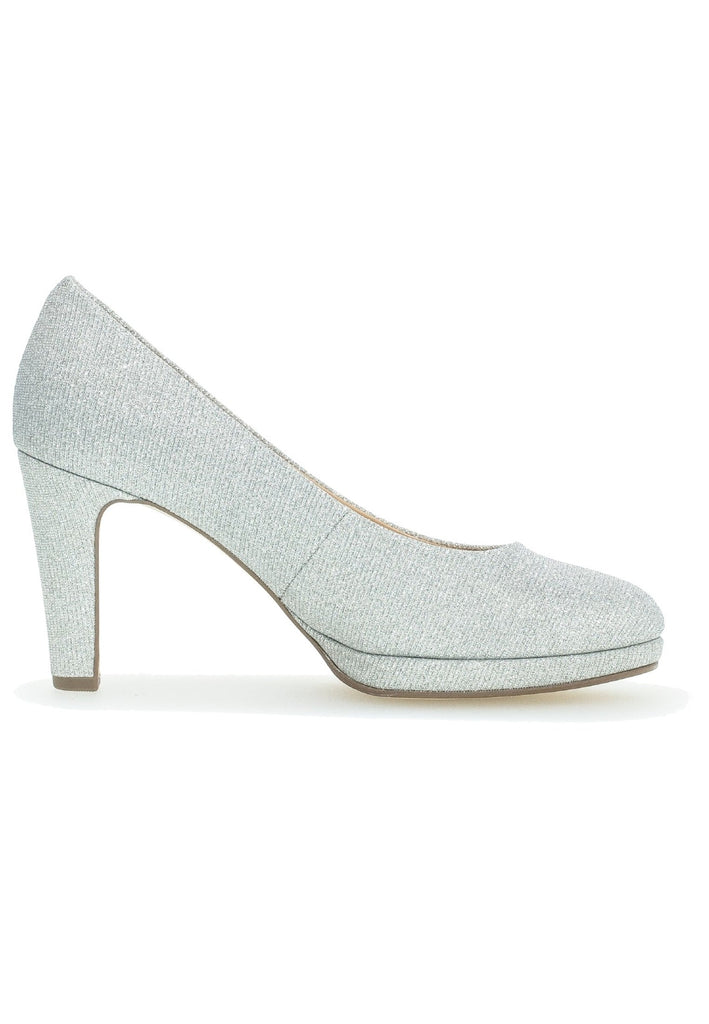 Gabor Pumps Lederimitat/Textil Silber