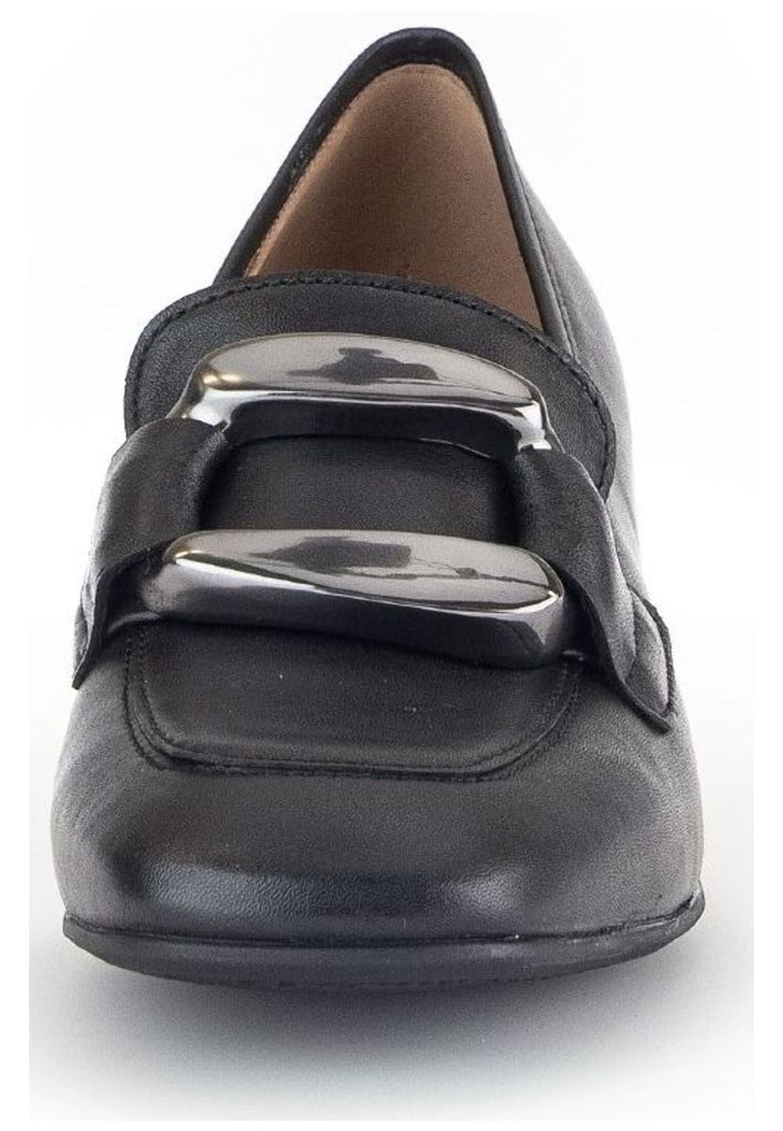 Gabor Pumps Nappaleder Schwarz/Silber