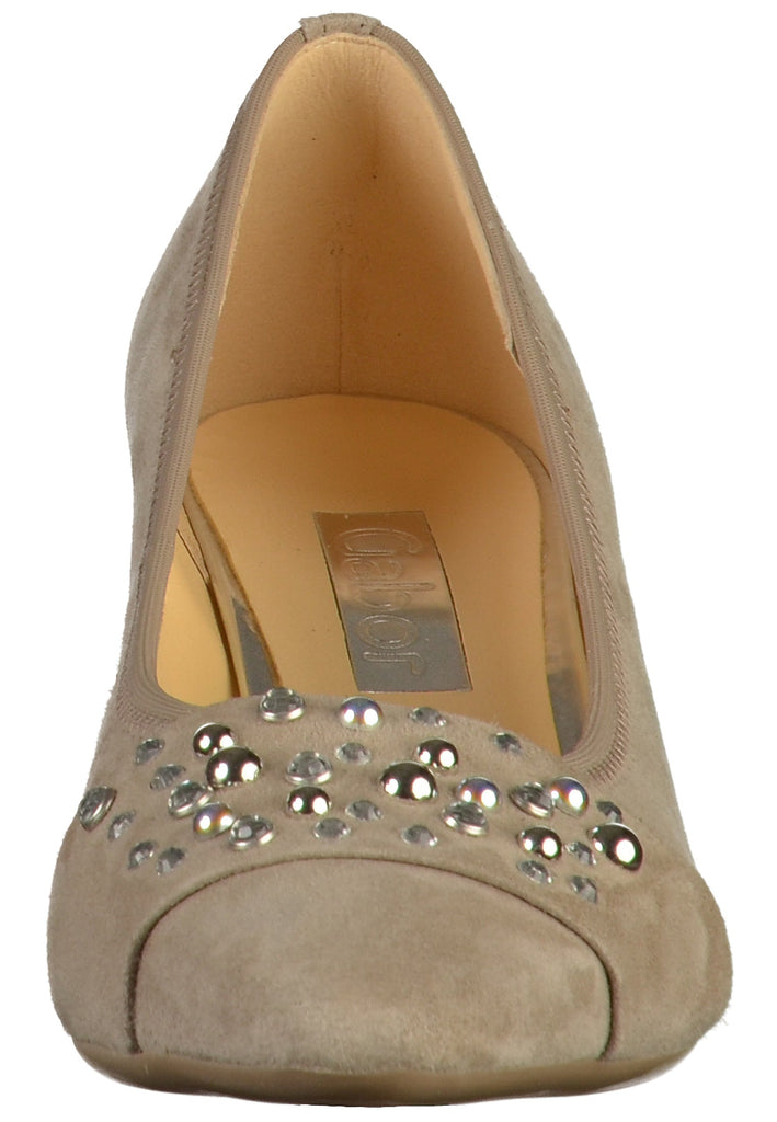 Gabor Pumps Nubuk / Naturleder Beige
