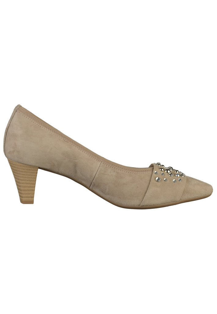 Gabor Pumps Nubuk / Naturleder Beige