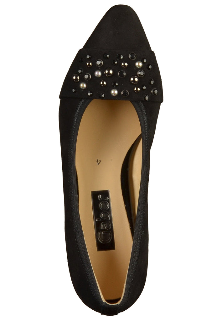 Gabor Pumps Nubuk / Naturleder Schwarz